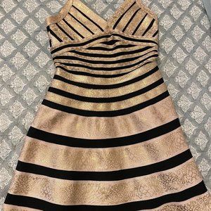 gold bandeau dress